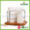 Napkin holder with salt and pepper shaker set,salt and pepper shaker with napkin holder