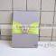 High quality grey wedding invitation silk boxes