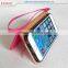 Pink and White PU Synthetic Leather Diamond Phone Case Cover for Samsung Galaxy