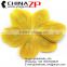 Leading Supplier CHINAZP Wholesale Top Selling Dyed Yellow Trimmed Peacock Feathers Eyes for Earrings