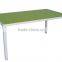 Outdoor furniture glass dining table