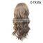 28inch 155g New products trendy style high tempreture fibre synthetic mix human hair fake P color human hair wig with good offer