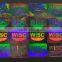 Custom security transparent hologram overlays for id cards