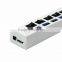 High Speed Adapter ON/OFF Switch 7 Port USB 3.0 Hub for Laptop PC