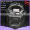 Hexagonal glass jar food grade for honey with black lid