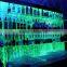 Bar Decorative Bubble Back Bar, Wine Holder. LED Luminated Color changing