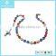 Pink Shine Crystal Women Statement Necklace for Love Gift 2015