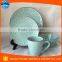 20pcs emboss hand made dubai porcelain dinner set for 4 people