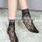 Good Service Women Black Color Knitted Fishnet Ankle Socks