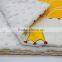 Colors can be mixed durable color blocking fitted minky dot baby quilt