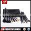 Perfect black makeup brush set 18 piece for face cosmetic