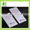 Logo printing cheap price Paper clothing custom hang tag