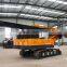 High piling efficiency electric crawler -mounted hydraulic pile driver