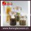 hot sale 4 pcs glass storge jar with stainless steel clips & silica gasket