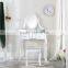 2016 Hot Sale Antique Dressing Table with Mirrors & Stool