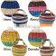 Colorful seagrass bolga basket