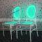 luxury lighted led hotel chair / modern ghost chair