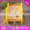 New design lovely duck shape wooden pull car toy for toddlers W05B158