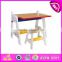 2015 wooden table and chair for kids,study wooden table and chair set for children,hot sale wooden table and chairs toy W08G127