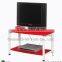 Plasma MDF TV table stand with shelf, folding wooden TV stand