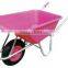 pink green color plastic tray Wheel barrow WB6414P
