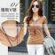 Cotton women's T-shirt ;V collar T-shirt; T-shirt