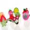 Kids rings cute Mixed Styles Fruit clay figure ring polymer clay children rings