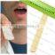 wholesale disposable 150mm wooden colored tongue depressor for hospital