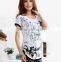 2015 summer new arrivals plus size fat loose women's t-shirts,cotton o-neck slim tops for women,fashion woman clothes