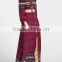Picture of long skirts and tops Vintage print drawstring top with split skirt