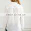 Long sleeve button down collar fancy saree blouse designs