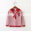 Latest new sailor style striped kids sweater for 3 to 8 years old children