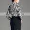 Office Ladies Elegant Fashion Printed Long Sleeve Formal Shirt