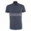 Top Quality Twin Pockets Men Short Sleeve Formal Shirt