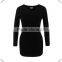 Wholesale Long Sleeve Maternity T-shirt Plain Longline V neck T shirt Pregnancy Clothing Women Maternity Wear