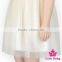 Lovely Children Frocks Designs Plain White Color Short Sleeve Teenage Short Party Tutu Dress