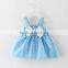 Names of OEM fashion design small girls dress with big bowknot appliqued kids fashion clothes games