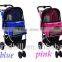 Three Wheel Pet Stroller / Cat & Dog Foldable Carrier Strolling Cart