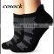 Hollow jacqaurd unisex anti-slip studio no show ankle support yoga pilates socks