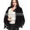 Europe and the United States autumn and winter new hand-woven imitation rabbit fur tassel triangular bride fitted fur shawl