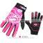 wavy black yellow touch screen cycling outdoors training gloves/ unisex at 6 color cylcing motor full finger gloves