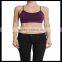 Seamless Cross Strap Back SPORTS BRA TANK TOP Stretch Bandeau Cami purple color