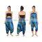 Thick Stripes Harem Yoga Jumpsuit Dance Hammer Summer Trousers Pants