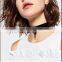 New Popular Black Velvet Choker Necklace Rhinestone Geometric Women Jewelry