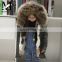 Hot Selling Kids Winter Fur Jackets with Fox Fur Lining and Collar