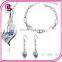 New arrival elegant shiny angle-eyes crystal jewelry sets