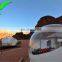 Enjoy the sky Outdoor single tunnel inflatable bubble yurt tent camping