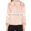 Pink Silk Satin Blouse For Women Smart Casual Wear Pajamas Style Long Sleeve T-Shirt