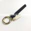 Hot selling black PU custom logo key chain
