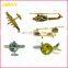 Customized Gold/Silver Plated Metal 3D Airplane Pin Badge
